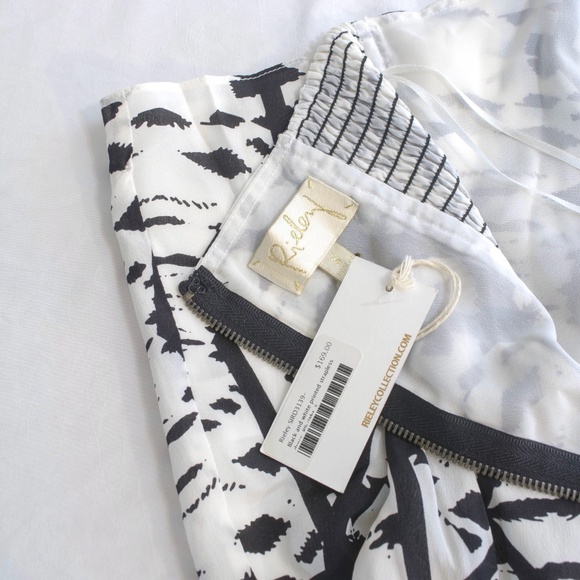 NWT Rieley 100% Silk Strapless Mini Dress - Picture 6 of 7